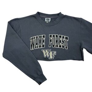 Women’s CROPPED Wake Forest University Demon Deacons Crewneck Sweatshirt size S